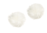 White Fur Pom Poms