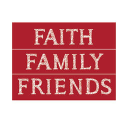 "Family, Faith, Friends" Adhesive Stencil