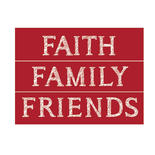 "Family, Faith, Friends" Adhesive Stencil