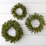 Artificial Pine Wreath Set