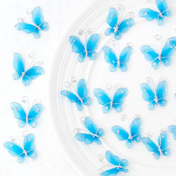 Bulk Turquoise Nylon Artificial Butterflies
