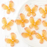 Orange Nylon Artificial butterflies