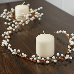 White Artificial Berry Garland