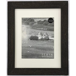 Rustic Black Wood Wire Brushed Picture Frame
