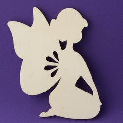 Unfinished Wood Fairy Cutout