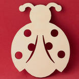 Unfinished Wood Ladybug Cutout