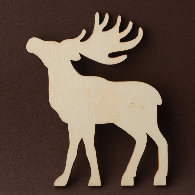 Unfinished Wood Reindeer Cutout All Wood Cutouts Wood Crafts
