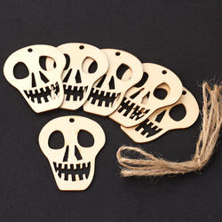 Unfinished Wood Day of the Dead Skull Cutouts