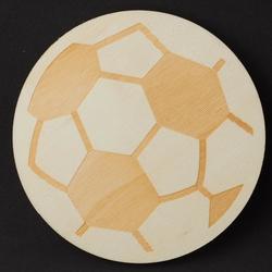 Unfinished Wood Soccer Ball Cutout