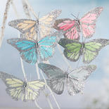 Assorted Glittered Artificial Butterflies