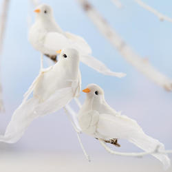White Artificial Doves