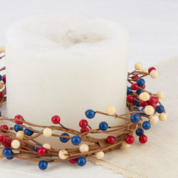 Primitive Americana Berry Candle Ring