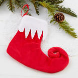 Small Red Elf Stocking