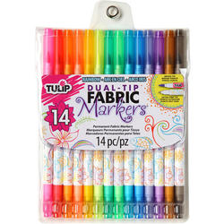 Tulip Assorted Color Dual-Tip Fabric Markers