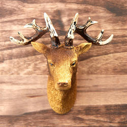 Small Faux Deer Head Wall Display