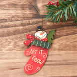 "Let It Snow" Christmas Stocking Ornament
