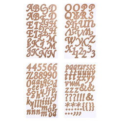 Golden Girl Elegant Font Letter and Numbers Stickers