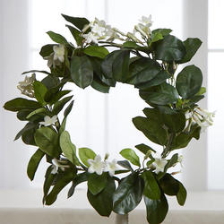 Artificial Jasmine Wreath Topiary