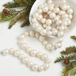 Antiqued Pearl Snowballs Garland