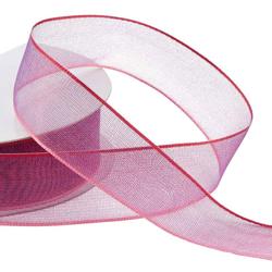 Burgundy and Blue Ombre Organza Ribbon