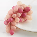 Artificial Pink Blush Grape Cluster