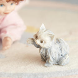 Miniature Grey Cat- True Vintage