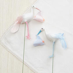 Artificial Stork with Baby Picks