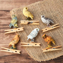 Resin Painted Owls on Clothespins