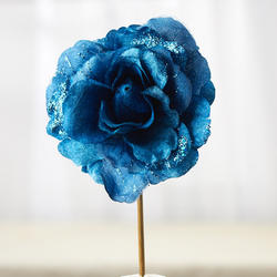 Blue Rose with Glitter