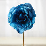 Blue Rose with Glitter