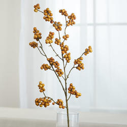 Yellow Artificial Berry Cluster Spray