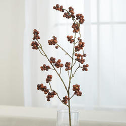 Brown Artificial Berry Cluster Spray