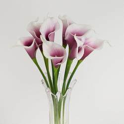 Natural Touch Purple and White Calla Lily Bouquet