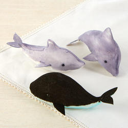 Faux Dolphin, Shark and Whale Set