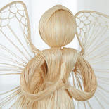Natural Raffia Straw Angel Doll
