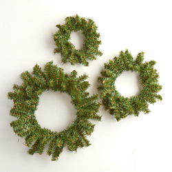 Artificial Canadian Pine Wreath Set