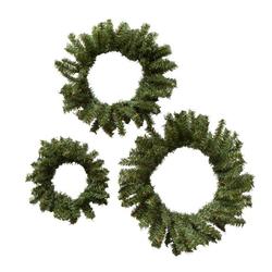 Artificial Canadian Pine Wreath Set