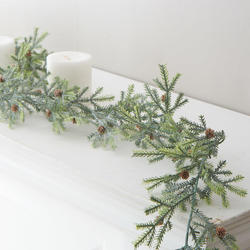 Glitter Frosted Artificial Pine Garland