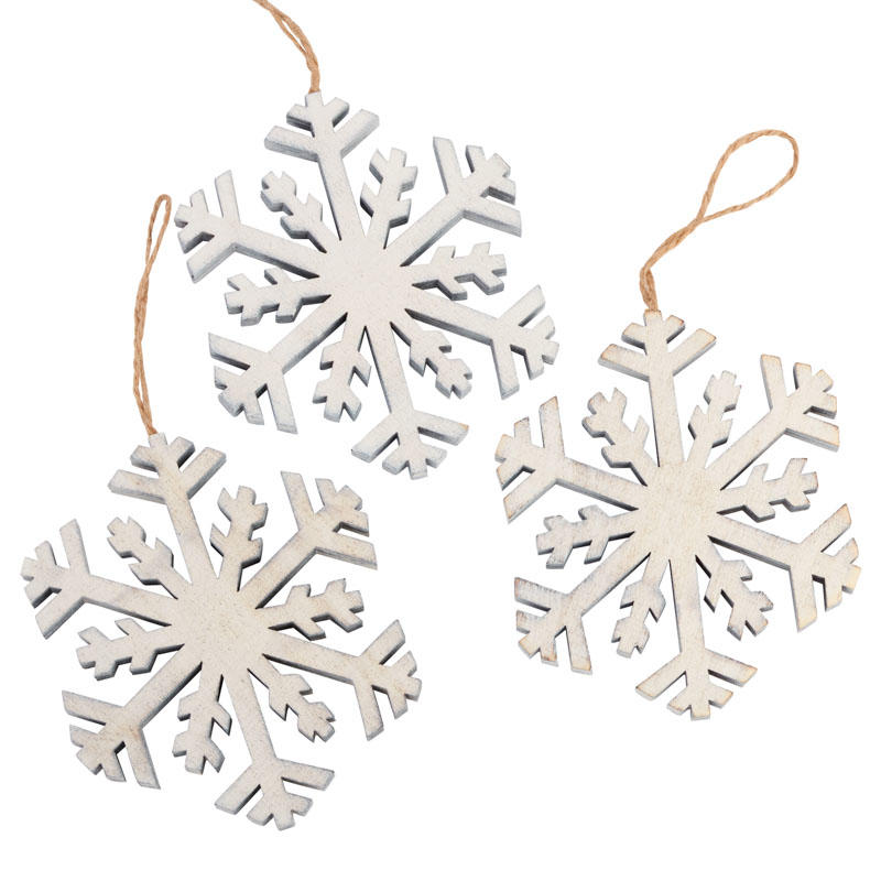 Rustic Winter Snowflake Ornaments - Christmas Ornaments - Christmas and ...