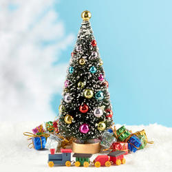 Christmas Morning Mini Tree and Toy Train Set