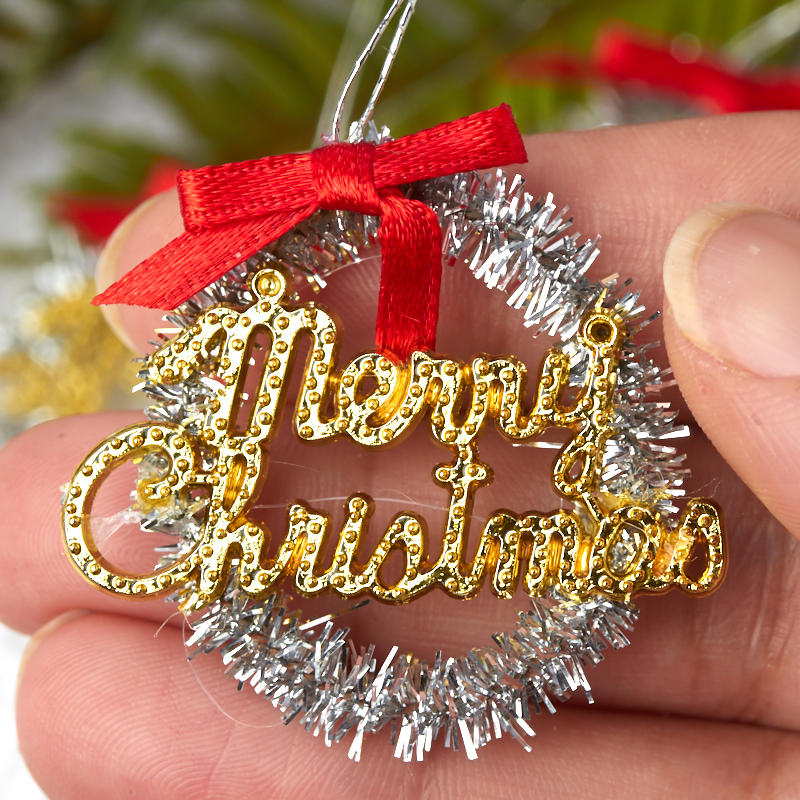 Miniature "Merry Christmas" Ornaments - Christmas Ornaments - Christmas
