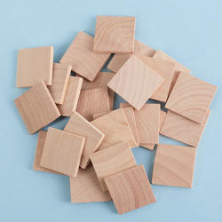 Unfinished Wood Tile Square Cutouts