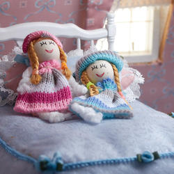 Miniature Dolls with Knit Dresses