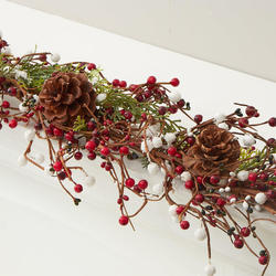 Artificial Berry and Pine Garland