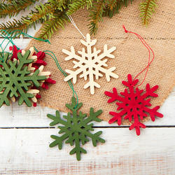 Assorted Snowflake Christmas Ornaments