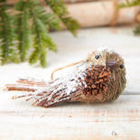 Snowy Woodland Sisal Twig Bird