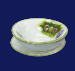 Dollhouse Miniature Spring Bowl and Dish