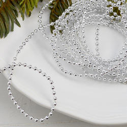 Silver Fused String Bead Garland