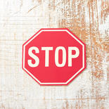 Miniature "Stop" Sign