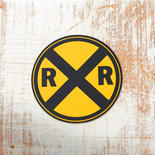 Miniature Railroad Crossing Sign